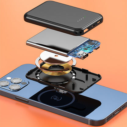 Mini Magnetische Kabellose Powerbank 5000 mAh – Tragbares Schnellladegerät