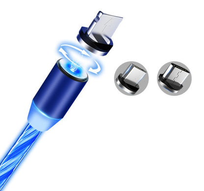 „Kompatibel mit Apple, Flowing Light Magnetisches Streamer-Datenkabel für iPhone, Android und Typ-C“