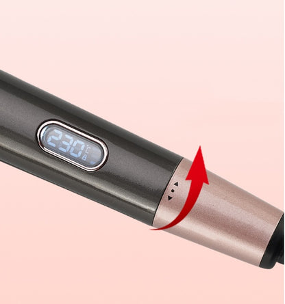 2-in-1 Professioneller Haarglätter & Crimper – Glättungs- und Lockenkamm für nasses und trockenes Haar