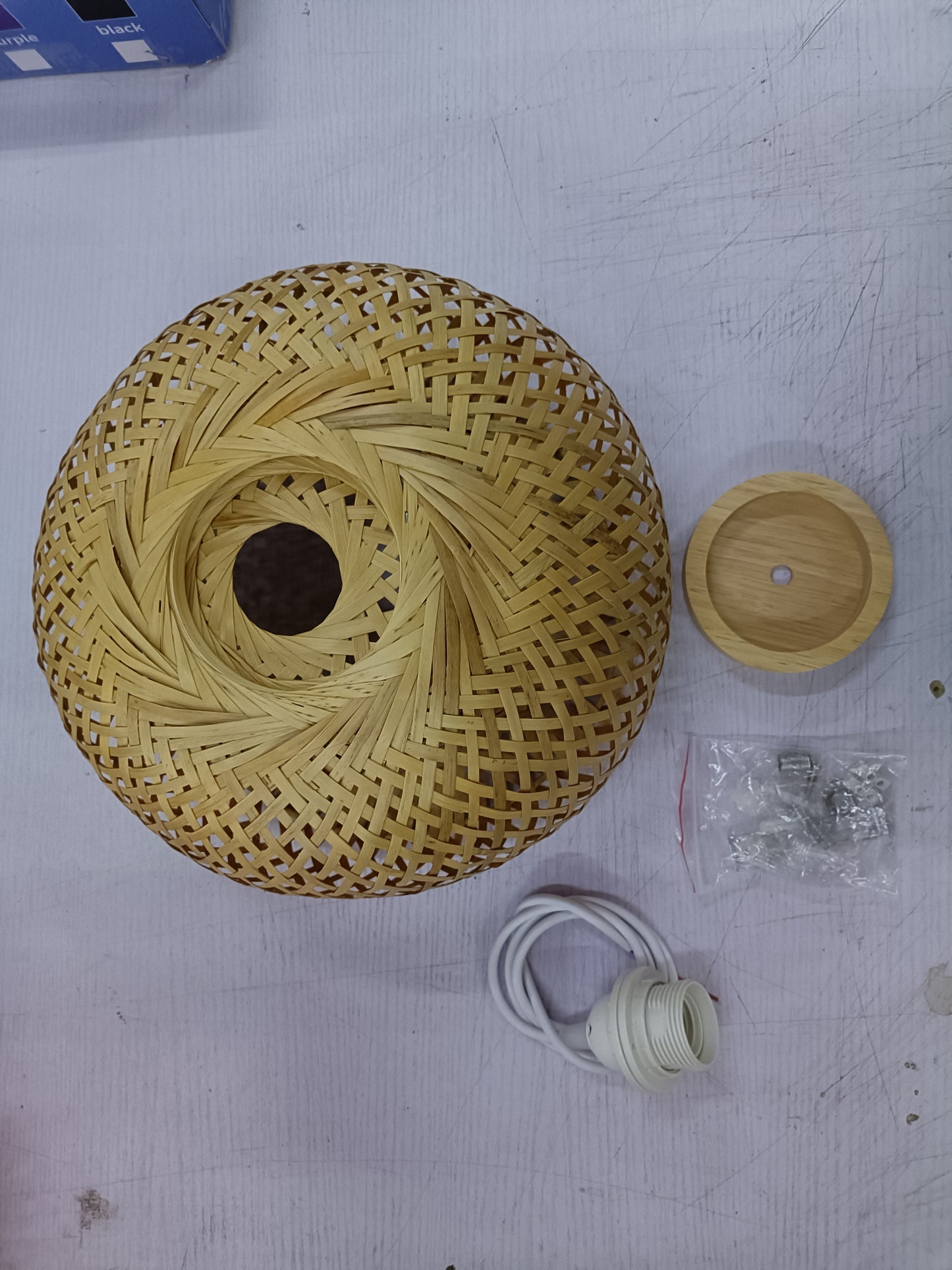 Bambus Geflochtene Schlichte Japanische Kreative Ländliche Hängelampe