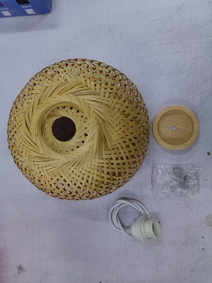 Bambus Geflochtene Schlichte Japanische Kreative Ländliche Hängelampe