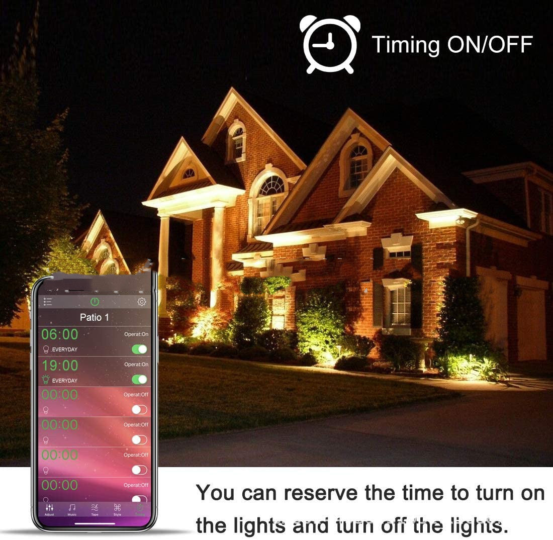 IP66 Wasserdichter Garten-Smart-Bluetooth-RGBW-Strahler