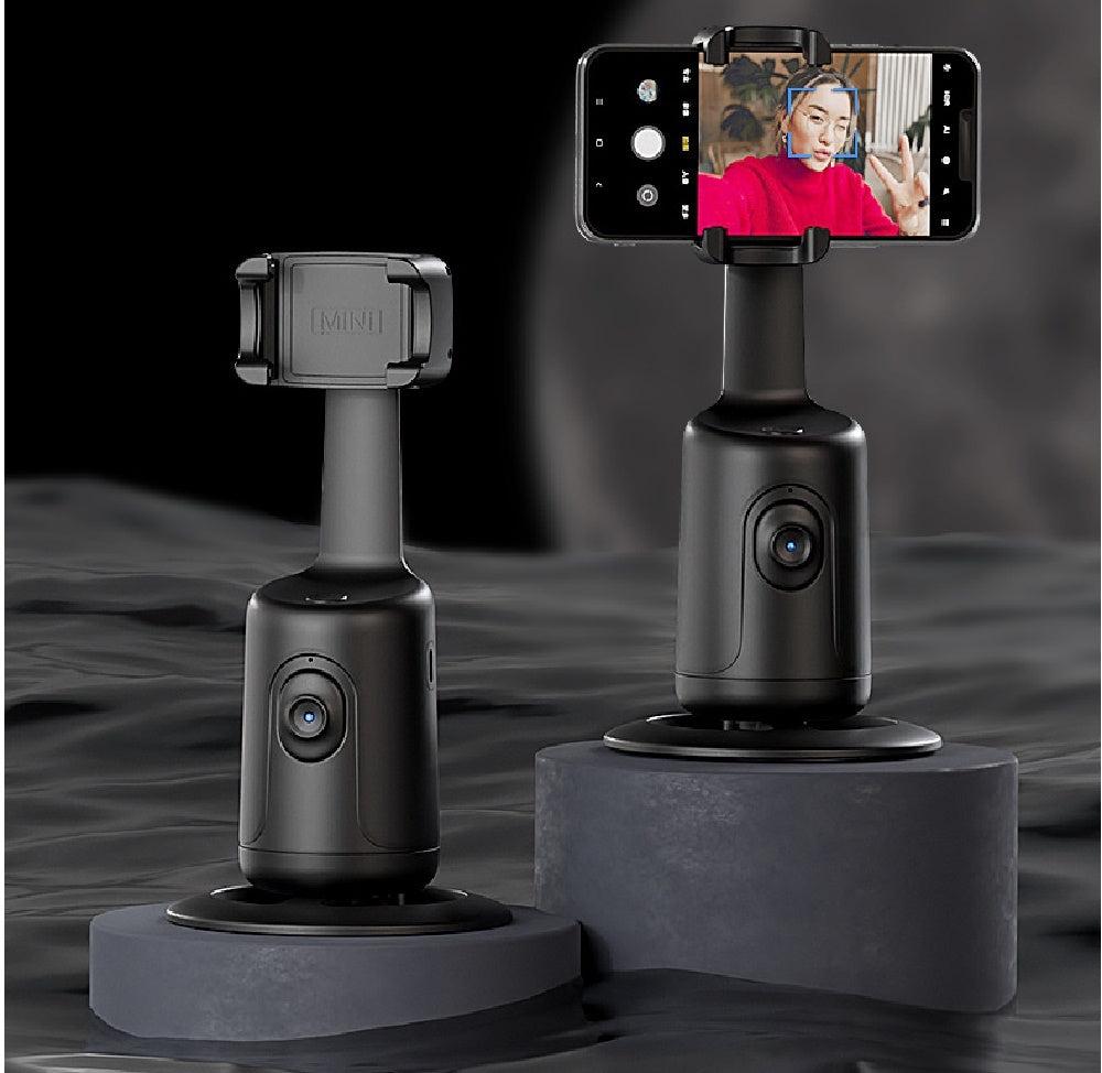 360° Auto Face Tracking Gimbal – KI-Smart-Gimbal mit automatischer Gesichtserkennung, Handyhalterung für Smartphone, Video, Vlog, Live-Streaming, Stabilisator & Stativ