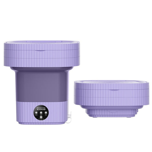 Kunststoff-Faltbare Waschmaschine, Automatische Mini-Waschmaschine für Unterwäsche, Slips, Socken, Baby- und Haustierkleidung, geeignet für Studentenwohnheim, integriertes Design