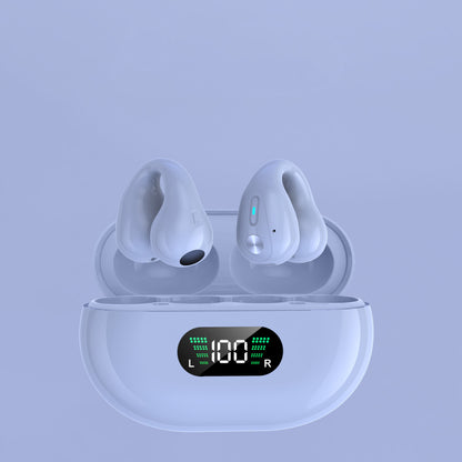 Knochenleitungs-Kopfhörer – TWS-Ohrhörer mit Ohrclip, Bluetooth 5.3, Touch-Bedienung, kabellose In-Ear-Bass HiFi Sport-Headsets