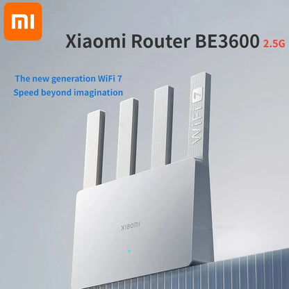 Xiaomi Router BE3600 – WiFi 7 Dualband, Qualcomm Quad-Core, Gaming-Beschleunigung, 3570Mbps, Dual-WAN/LAN, Mesh-Netzwerk, Repeater, VPN