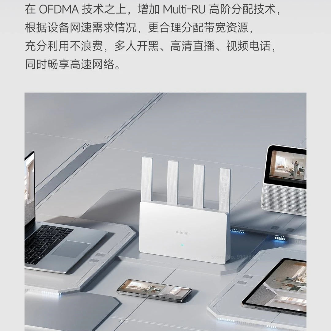 Xiaomi Router BE3600 – WiFi 7 Dualband, Qualcomm Quad-Core, Gaming-Beschleunigung, 3570Mbps, Dual-WAN/LAN, Mesh-Netzwerk, Repeater, VPN