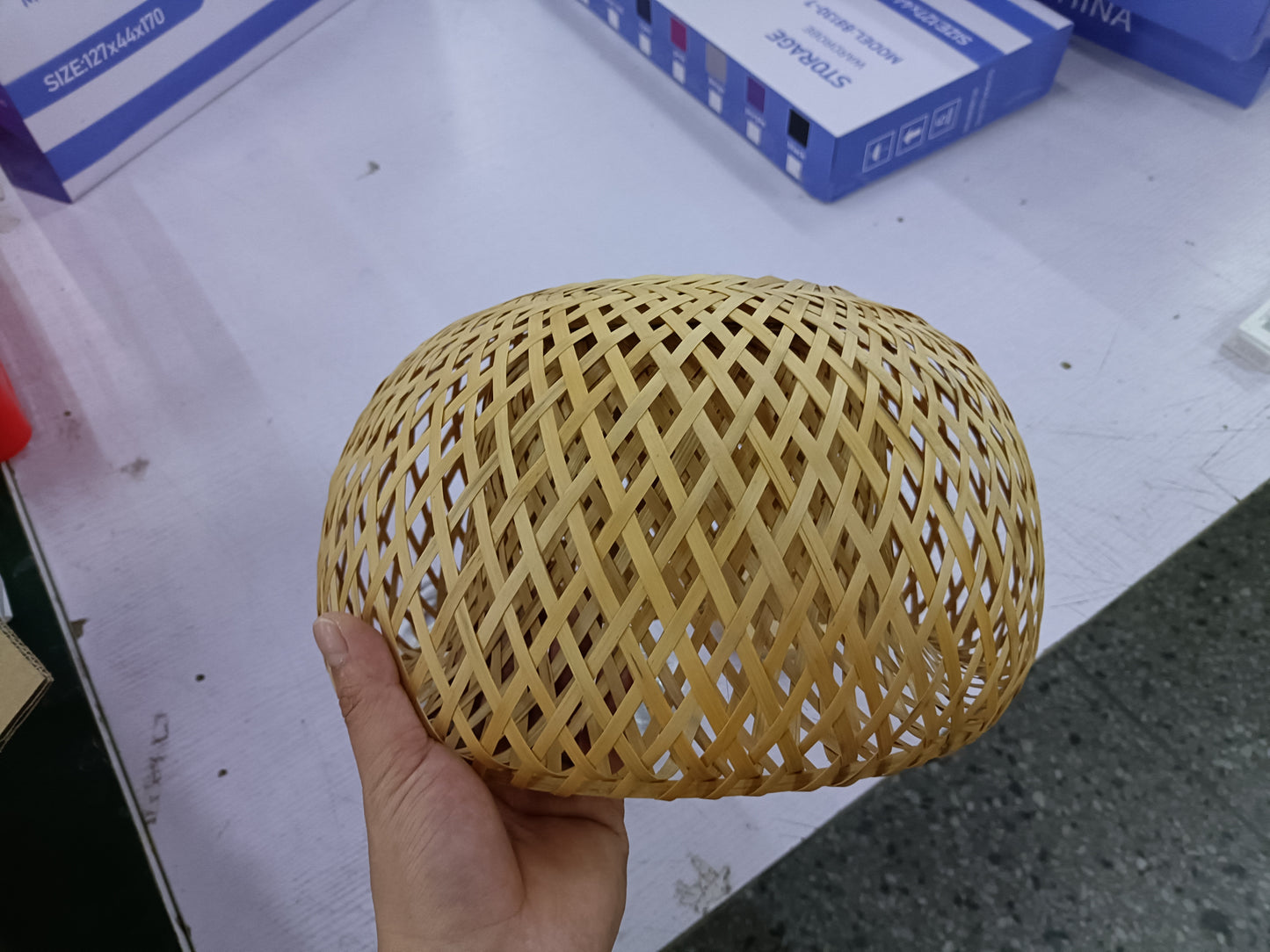 Bambus Geflochtene Schlichte Japanische Kreative Ländliche Hängelampe