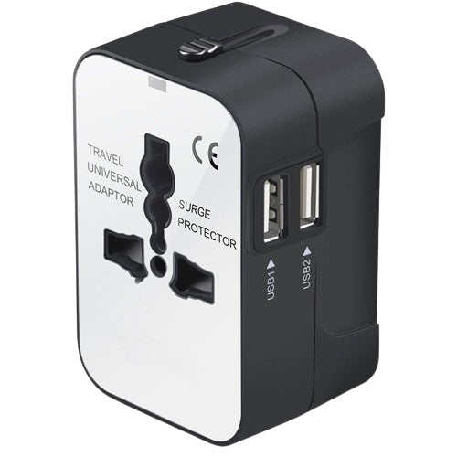 Reiseadapter – Weltweit einsetzbarer All-in-One Universal-Reiseadapter, Wandladegerät, AC-Steckdosenadapter